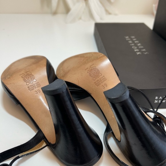 Barneys Newyork Open toe Leather wrap Ankle heel Shoes - Picture 2 of 16